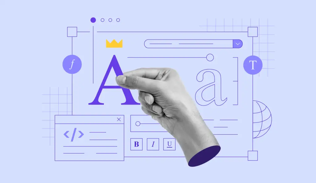 website font color and layout